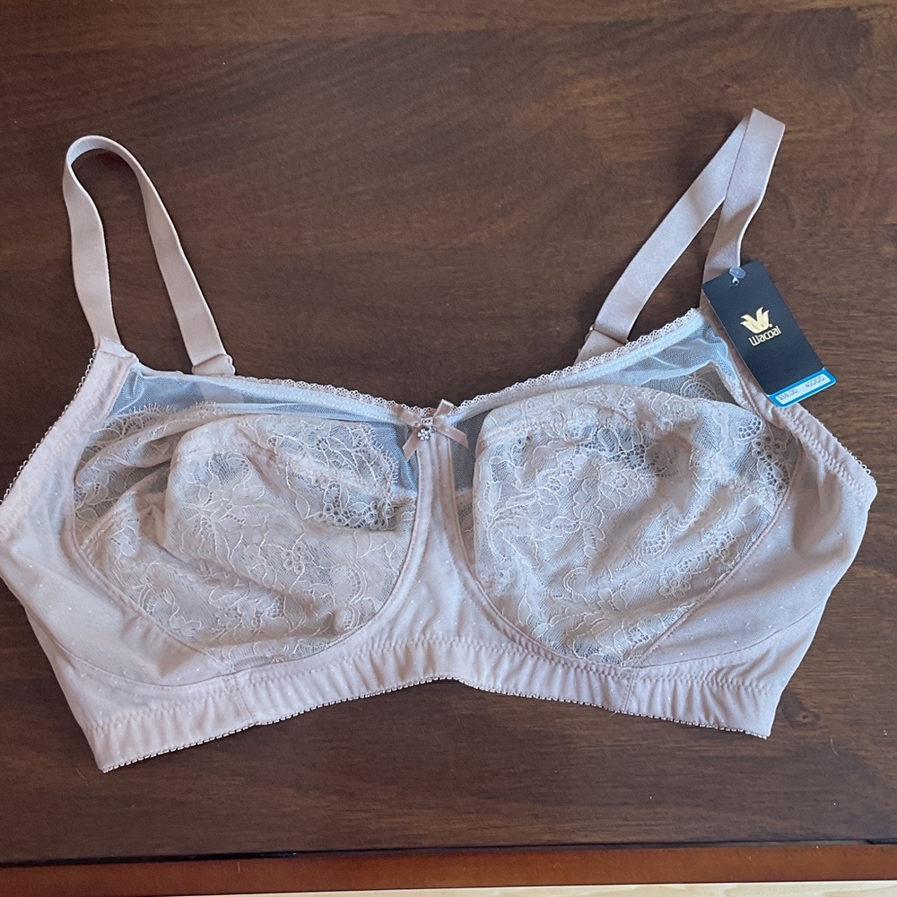 Wacoal Wirefree Lace Bra in Soft Cream